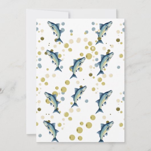 Sprechen Sie mit meiner rustikalen Fisherman's Der Einladung (Rückseite)