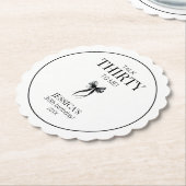Sprechen Sie mit mir Elegant Bow Simple 30. Geburt Untersetzer (angewinkelt)