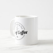 Sprechen Sie mit mir nach dem ersten Pokal Kaffee- Kaffeetasse (Vorderseite Links)