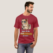 Sprechen Sie mit mir, nachdem ich meinen Kaffee od T-Shirt (Vorne ganz)