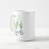 Sprechen Sie mit mir Pflanze Kaffeetasse (Vorderseite Links)