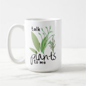 Sprechen Sie mit mir Pflanze Kaffeetasse (Links)