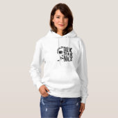 Sprechen Sie mit mir, schöne Frauen Hoodie (Vorne ganz)