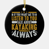 Sprechen Sie mit mir über Kajak Keramik Ornament (Vorne)