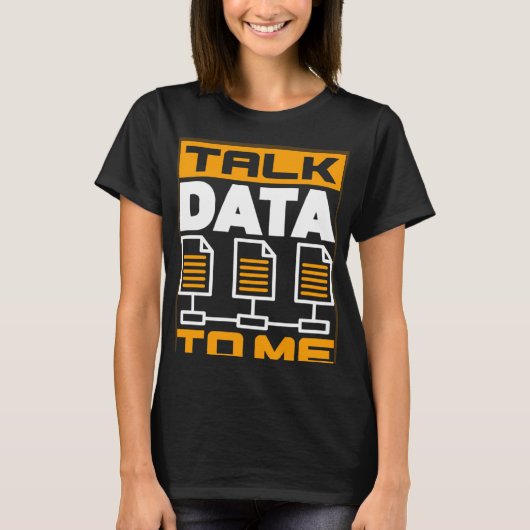 Sprechen Sie mit mir über Netzwerkadministrator T-Shirt (Vorderseite)