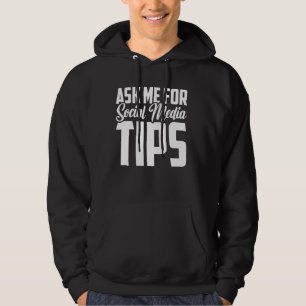 Sprechen Sie mit mir über Social Media Tipps, Spaß Hoodie