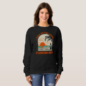 Sprechen Sie mit Sand Florida Keys Beach Fl Ozean  Sweatshirt (Vorne ganz)