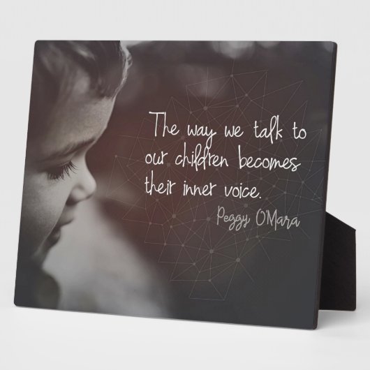 Sprechen Sie mit unseren Kindern Fotoplatte (Seite)