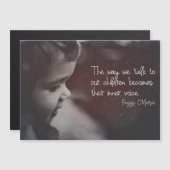 Sprechen Sie mit unseren Kindern Magnetkarte (Vorne/Hinten)