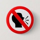 Sprechen Sie nicht Button (Vorderseite)
