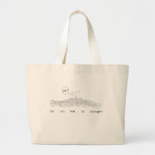 Sprechen Sie nicht mit Fremden Jumbo Stoffbeutel (Vorne)