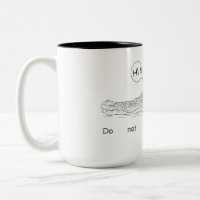 Sprechen Sie nicht mit Fremden Zwei-Tone-Tasse