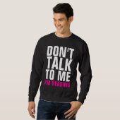 Sprechen Sie nicht mit mir, den ich dunkles Sweatshirt (Vorne ganz)