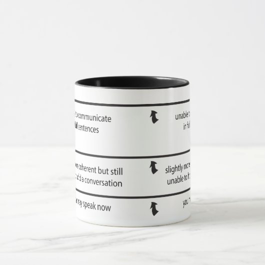 Sprechen Sie nicht mit mir Tasse (Zentrum)