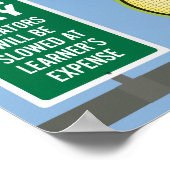 SPRECHEN SIE NICHT. Straßenschild. Poster (Ecke)