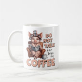 Sprechen Sie nicht vor dem Kaffee mit mir Kaffeetasse (Links)