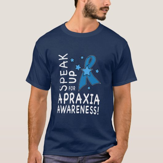 Sprechen Sie oben für Apraxie-Bewusstsein T-Shirt (Vorderseite)