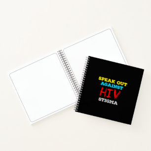 Sprechen Sie sich gegen HIV-Stigma aus - AIDS-Bewu Notizblock