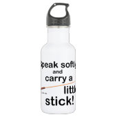 Sprechen Sie Softly Trinkflasche (Vorderseite)