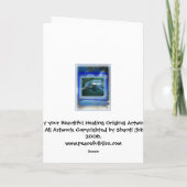 Sprechen Sie Thy Friedensdelphin-Kehle Chakra Karte (Rückseite)