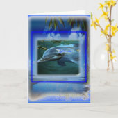 Sprechen Sie Thy Friedensdelphin-Kehle Chakra Karte (Gelbe Blume)