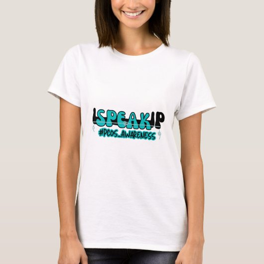 Sprechen Sie über das polyzystische Ovarialsyndrom T-Shirt (Vorderseite)