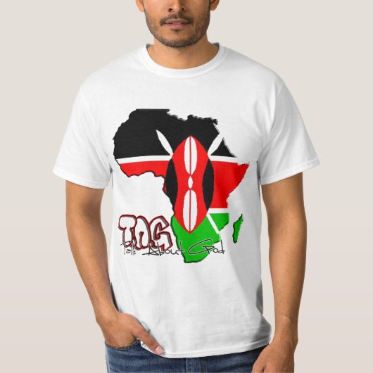 Sprechen Sie über Gott in Kenia T-Shirt (Vorderseite)