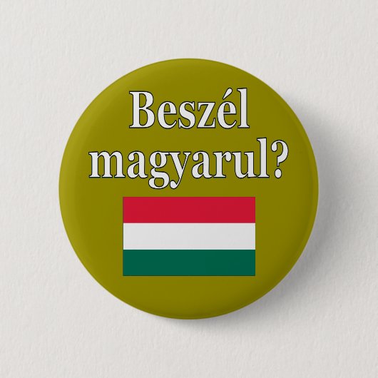 Sprechen Sie Ungarn? auf Ungarn. Flagge Button (Vorderseite)
