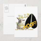 SPRECHEN SIE ZUM HUND! FUNNY GOAT SPRICHWORT POSTKARTE (Vorne/Hinten)