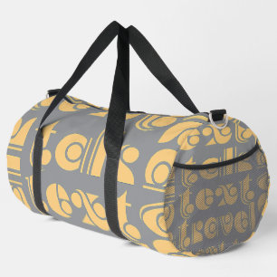 Sprechen Text Reise Grau Duffle Bag