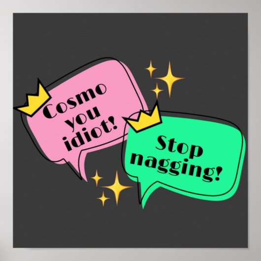 SPRECHEN VON BUBBLE WANDA COSMO POSTER (Vorne)