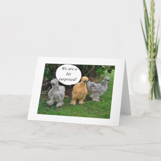 SPRECHEN VON CHICKEN "GRATULIATE RETIREE" MIT SPAS KARTE (Vorderseite)