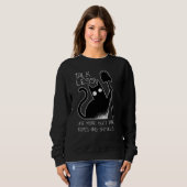 Sprechen Weniger schwarze Katzen Funny Cats Sweatshirt (Vorne ganz)