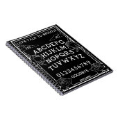 Sprechen wir mit Spirits Black Gothic Floral Notizblock (Rechte Seite)