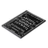 Sprechen wir mit Spirits Black Gothic Floral Notizblock (Linke Seite)