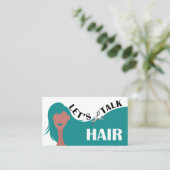 Sprechen wir über den QR-Code des Friseur-Aquamari Visitenkarte (Stehend Vorderseite)