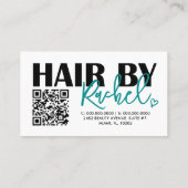 Sprechen wir über den QR-Code des Friseur-Aquamari Visitenkarte (Rückseite)