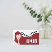 Sprechen wir über den QR-Code des Haar-Red Model-H Visitenkarte (Stehend Vorderseite)