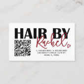 Sprechen wir über den QR-Code des Haar-Red Model-H Visitenkarte (Rückseite)