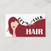 Sprechen wir über den QR-Code des Haar-Red Model-H Visitenkarte (Vorderseite)