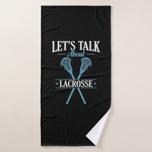 Sprechen wir über Lacrosse Sport Mannschaft Badehandtuch