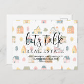 Sprechen wir über reales Marketing zur Förderung d Postkarte (Vorne/Hinten)