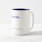 Sprechen Zweifarbige Tasse (VorderseiteRechts)