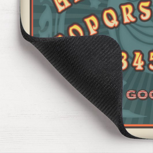 Sprechenbrett (aquamarin) mousepad (Ecke)