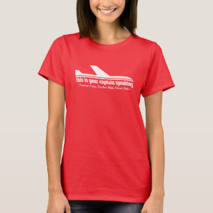 Sprechende Sprechfunkanlage Flugzeug Mama T-Shirt