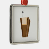 Sprechendes Podium Silbernes Ornament (Rechts)