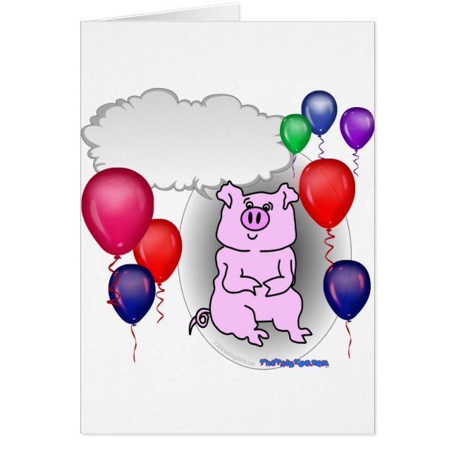 Sprechendes rosa Party-Schwein (Vorne)