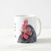 Sprechenhuhn abgehaltene Felsen-Schicht-Henne Kaffeetasse (VorderseiteRechts)