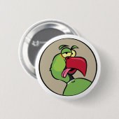 Sprecheninder Ringneck Papagei Button (Vorne & Hinten)
