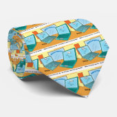 Sprechenlaptop-Computer Cartoon Krawatte (Gerollt)